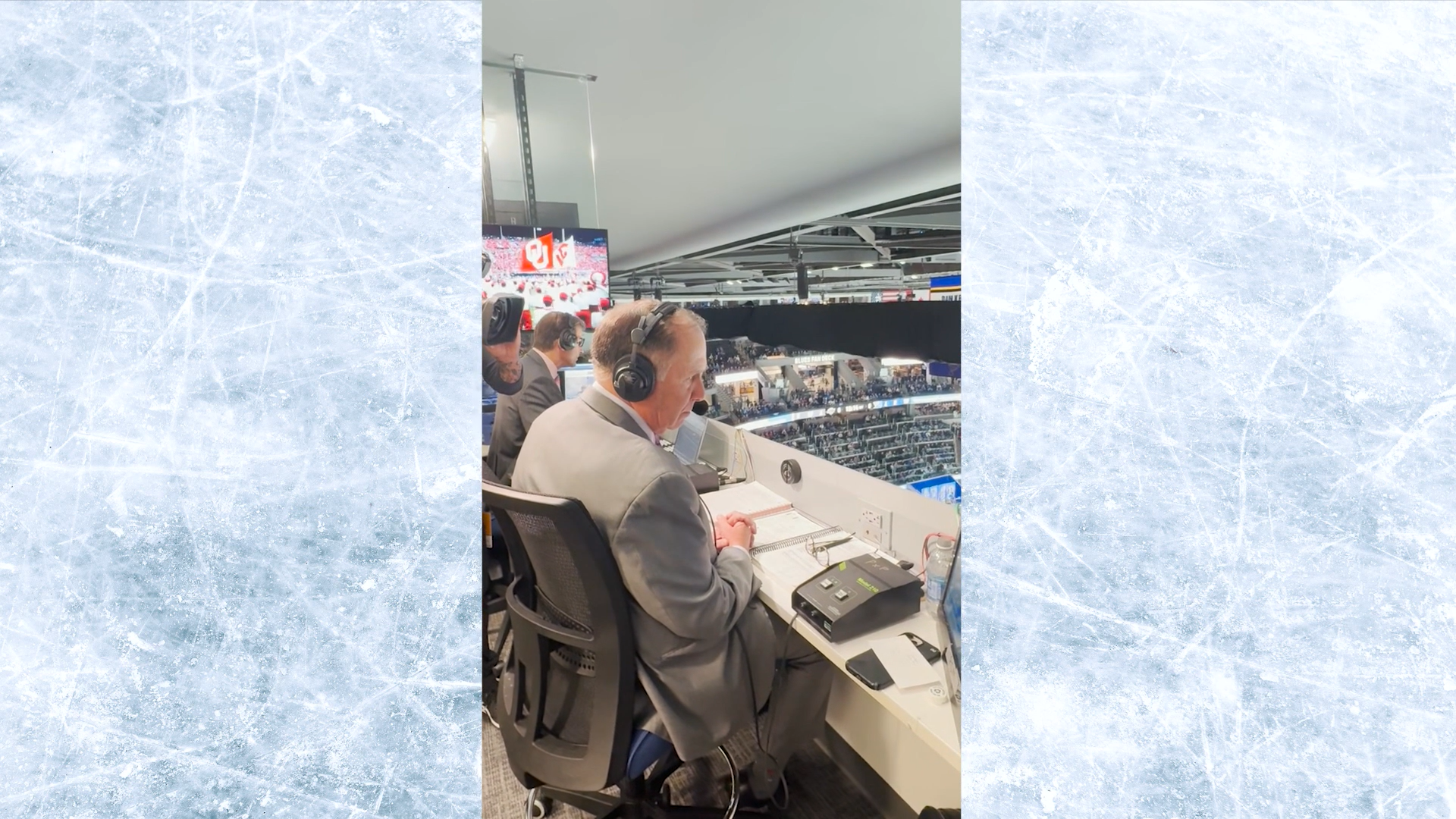 Watch John Kelly's reaction as Blues their honor former broadcaster